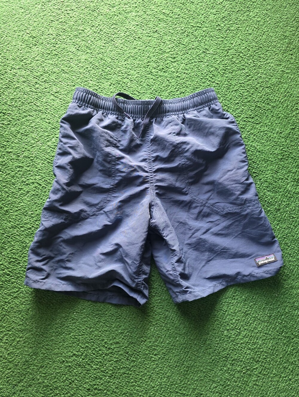Patagonia Youth Boys  Navy Elastic-Waist Athletic Shorts Size M